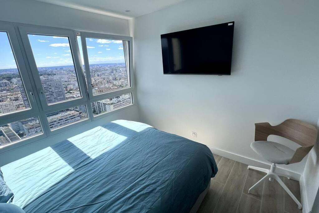 Nice Apartment With Amazing View Of Paris + Parking 외부 사진