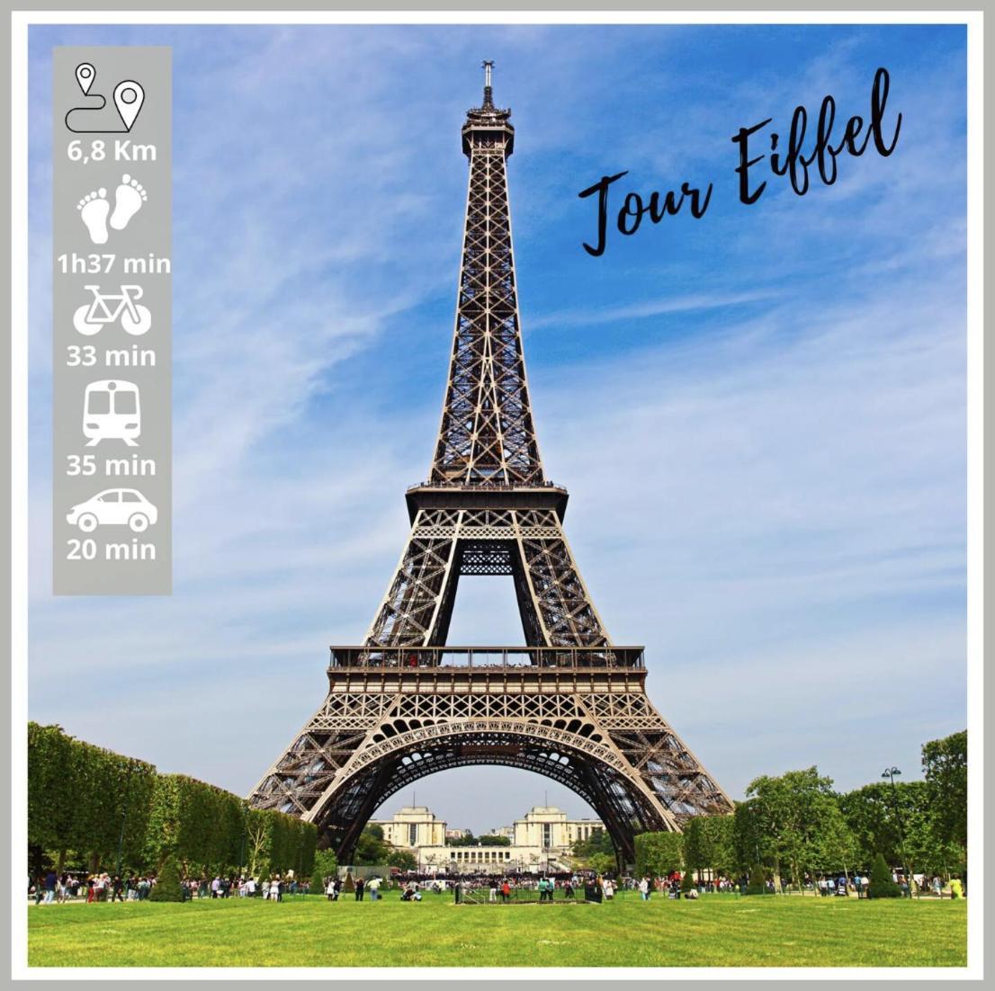 Nice Apartment With Amazing View Of Paris + Parking 외부 사진
